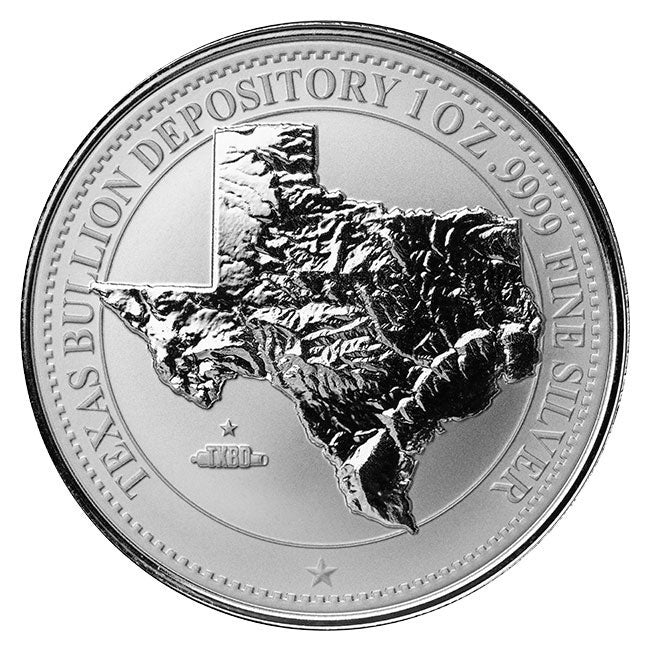 2025 1oz Silver Texas Bullion Coin
