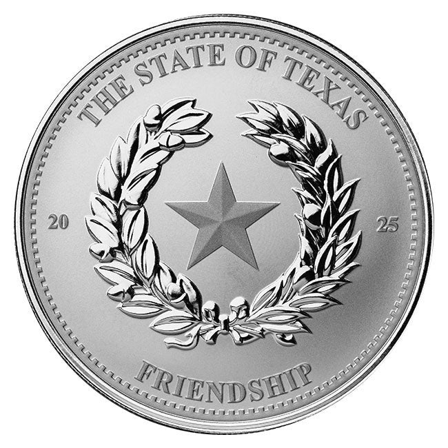 2025 1oz Silver Texas Bullion Coin
